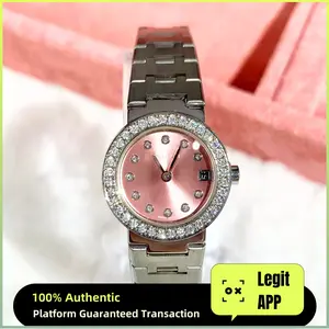 Bvlgari Vintage Quartz Stainless Steel 23mm Custom Pink Dial Diamond 21050973
