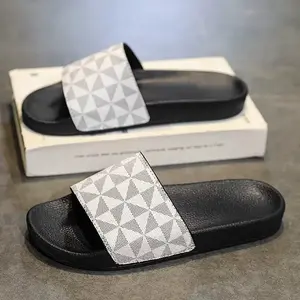 Men's Solid Color Vintage Open Toe Breathable Slippers, Comfy Non Slip Casual Durable EVA Sole Slides, Men's Footwear