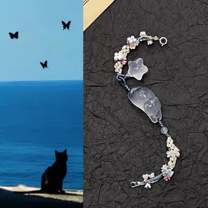 [NEW] Handmade Braided Star Cat Bracelet | Cute Kitty String Bracelet