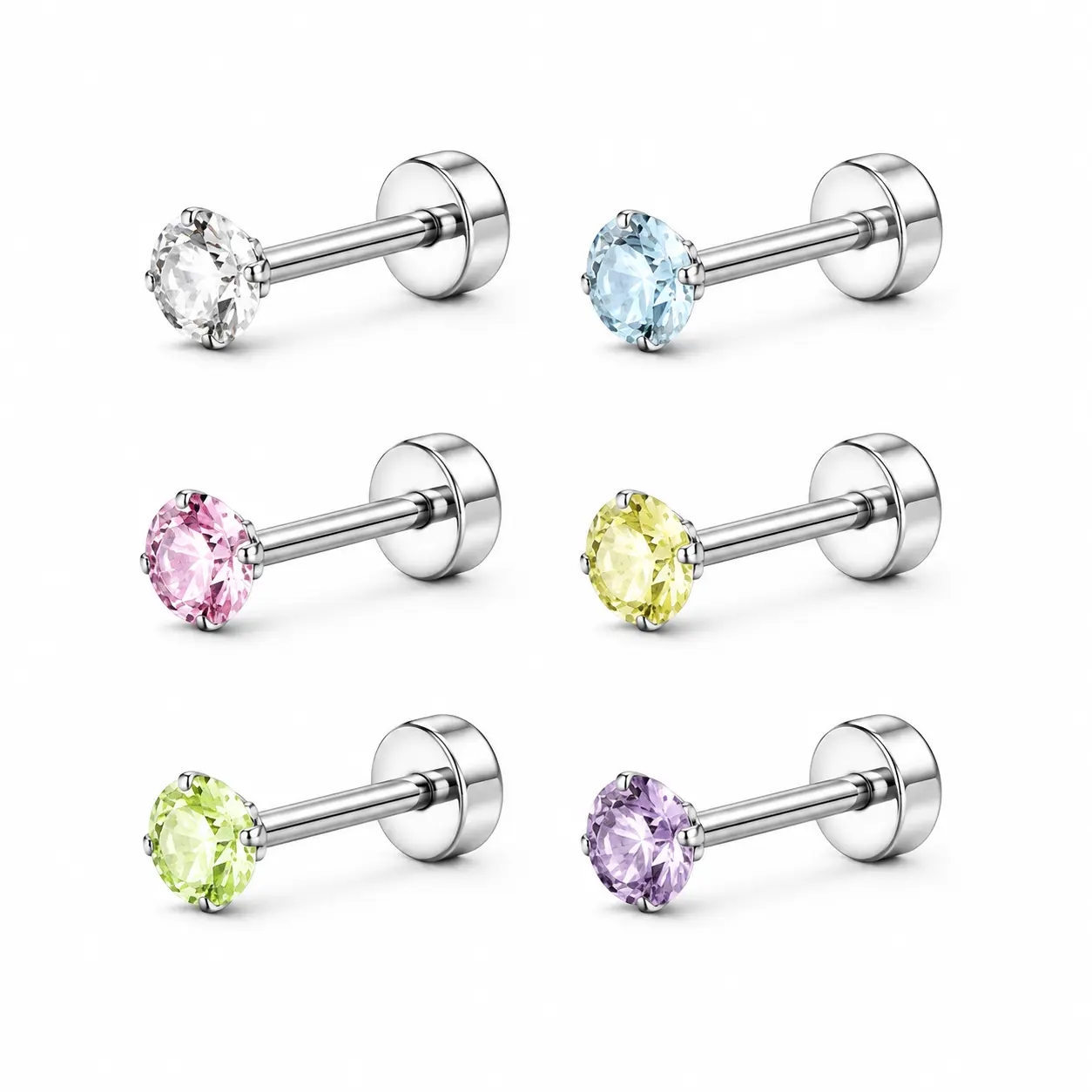 6pcs fomissky-sisa Plastic Earring Backs Lifters for Droopy Ears Heavy Earrings | Heavy Earring Support Backs Replacements, 3 Pairs, Secure Silicone/Acrylic Earing Backs, Ear Lobe Support, Prevents Sagging