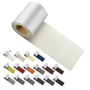 Self Adhesive Leather Repair Patch Tape 3x60 inch, Vinyl and Leather Repair Kit for Couches, Furniture, Car Seat, Boat Seat, Sofa, Vinyl Upholstery, Chair, Interior - Beige White Self-Adhesive Waterproof Leather Repair Patch Leather Dressmaking Fabric Lea