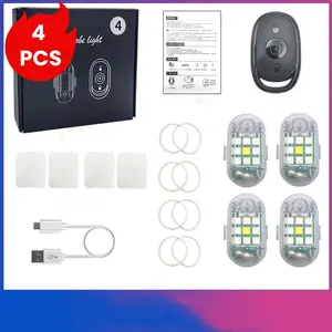 Car Strobe Light LED Anti-collision Warning Lamp For Car Auto Motorcycle Bicycle Drone Flashing Indicator Lamp