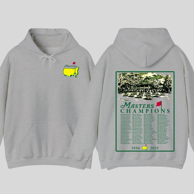 2025 Masters Tournament Augusta 91 Years Hoodie, Golf Tournament T-shirt, Masters Golf T-shirt, The Masters Golf Cup Tee For Men, Gifts For Men, Casual Streetwear Top