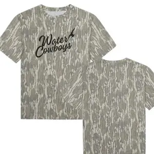 Water Cowboys Camo Tee 3D Mossy Oak Camo T-Shirt, Bottomland Camo Tee, Hunting 3D Tee, Gift For Him, Gift For Dad, Gift For Dad, T shirt 3D Camo, Style T Shirt 3D Camo, Camo Shirt 3D
