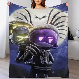 Anime Murder Drones Flannel Blanket Drone (1)Ultra Soft Anime Throw Blanket All Seasons Lightweight Microfiber Blankets for Living Room Bedroom Unique Gifts Cartoon Anime Blanket