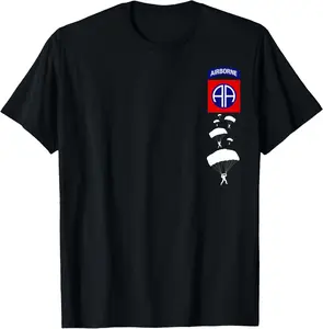 [100% Cotton] US Army 82nd AIRBORNE Shirt - Veteran Day Gift T-Shirt