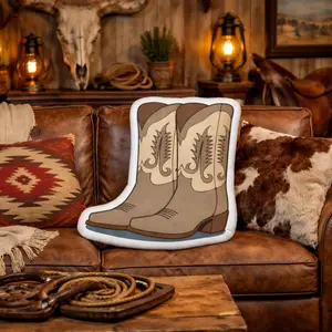Cowboy Boots Custom-shaped pillow