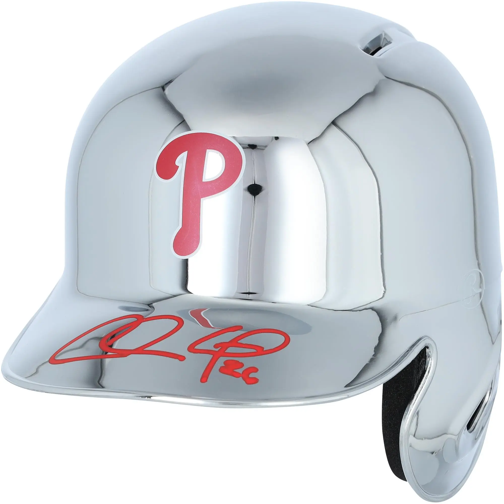 Chase Utley Philadelphia Phillies Autographed Chrome Mini Batting Helmet - Fanatics Authentic Certified