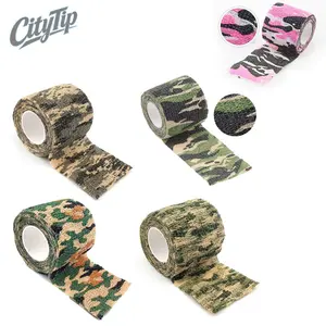 Camouflage Adhesive Tape, Elastic Stealth Tape, Rifle Gun Grip Tape, Hunting Camo Tape, Waterproof Duct Tape, Stretch Bandage Tape, Military Camo Tape, Tactical Adhesive Wrap, Outdoor Camouflage Tape, 3 Pack Camo Tape