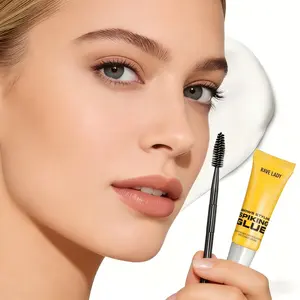 Eyebrow gel, eyebrow brush, portable small size for convenient touch-ups on the go, provides three-dimensional shaping, waterproof and sweat-proof