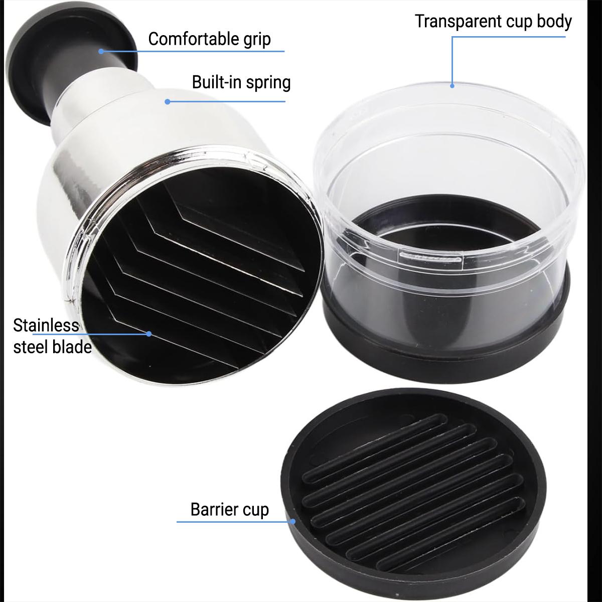 Multifunctional Vegetable Chopper, Safe Hand Pat Cutter for Onion Garlic Veggies, Portable Easy Clean Time-Saving Kitchen Tool