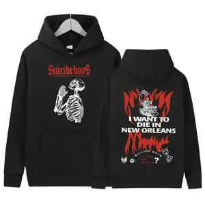 ✨Suicide Baby G59 Tour Hoodie – Men’s Oversized Printed Sweatshirt, Retro Gothic Punk Streetwear, Hip-Hop Fashion 2024, Graphic Pullover for Concert Merch, Trendy Casual Top, Fan Gift for Music Enthusiasts Fabric Menswear