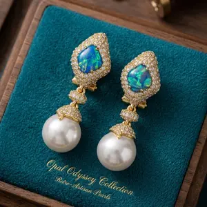 Retro Glass Pearl Teardrop Earrings Pair Set - Old Gold, Vintage, Classic Vintage, Colorful Retro Pearls Earrings, Nomad Jewels Coquette Aesthetic Daily Wear Unisex Costume Jewelry, Luxury Birthday Gift for Her, Vintage Earrings