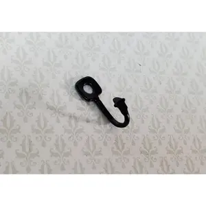 Dollhouse Large Hook for Pots Pans or Towels Black Metal 1:12 Scale Miniature