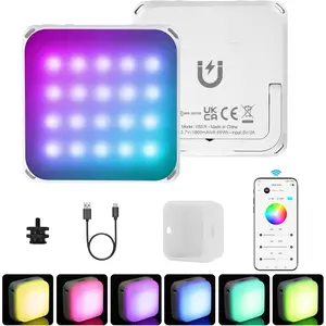VS5 R  RGB LED Video Light with Soft Diffuser, Small Panel Light for Photography, Vlog, Live Streaming, HSI 36000 Colors, 2500K-8500K, CRI 95+, TLCI 96+, 13 FX Modes, APP Control