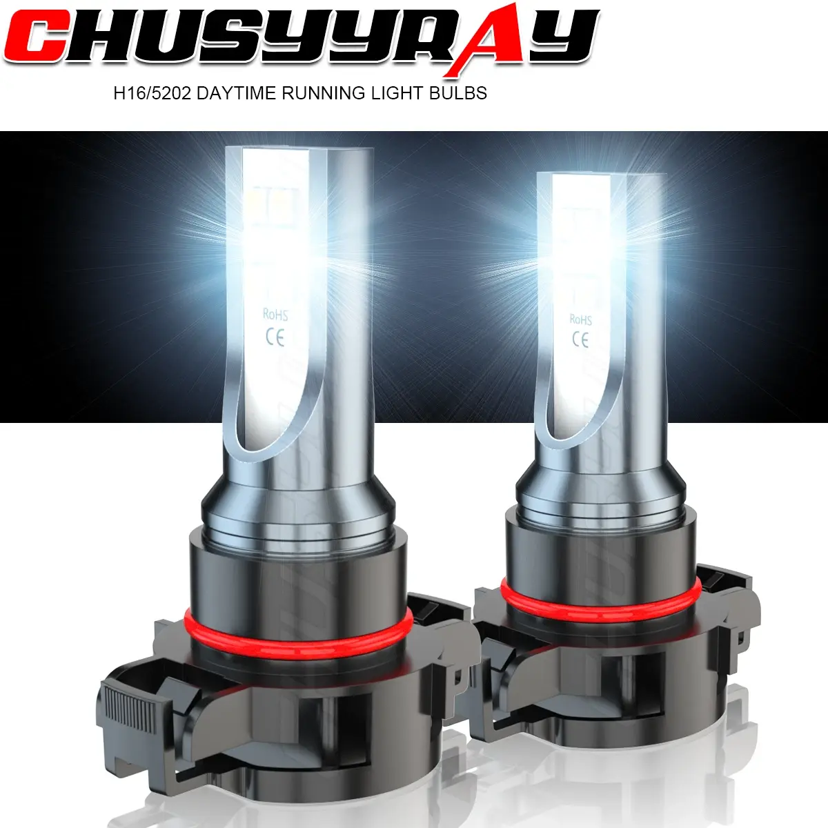 6000K LED Daytime Running Light DRL Bulb For Cadillac Escalade ESV EST 2007 2008 2009 2010 2011 2012 2013 2014 Easy Installation Led Headlight Bulbs Vehicle Led
