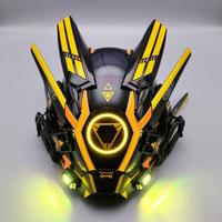 Yellow light bar with dual wings + side 
