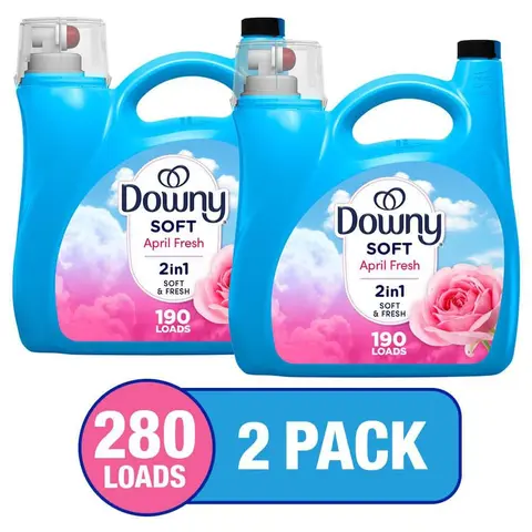 Ultra April Fresh Scent Liquid Fabric Softener, 190-Loads, 140 oz. (2-Pack)