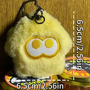Splatoon3 Plush Keychain Chain, Fuzzy Keychain, Inkling Octopus Character Design, Perfect Gift for Splatoon Fans & Collectors