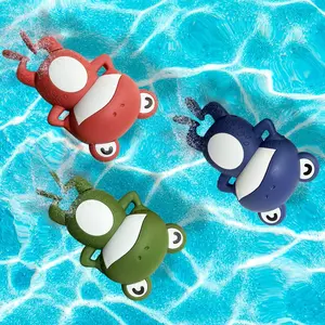 3pcs different color frog bath indoor outdoor swimming summer play water chain swimming toy