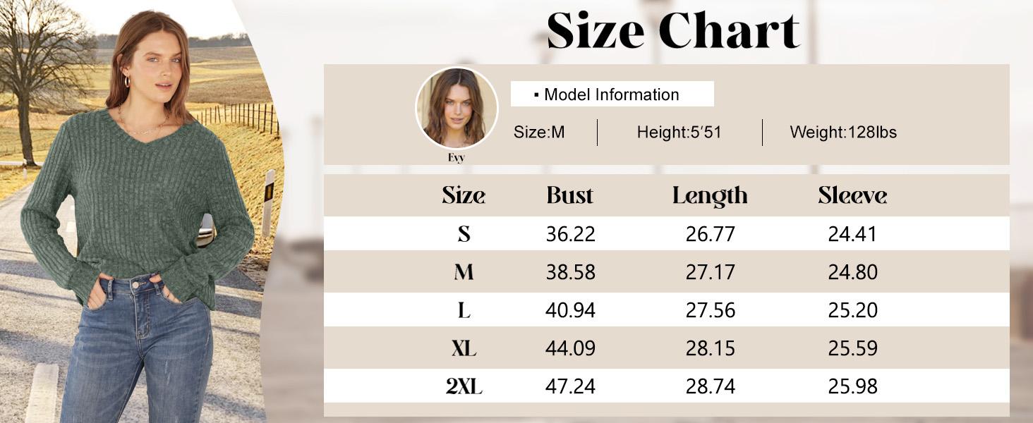 Wiholl Women's V-Neck Long Sleeve Knit Sweater | Lightweight & Wrinkle-Resistant Autumn Design | Oversized Loose Fit Sweater for Layering or Standalone Wear SpringStatements