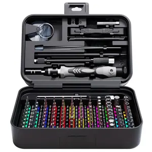 132 In 1 Precision Screwdriver Hardware Set, Magnetic Screwdriver Tool Set with 108pcs Bits, Multipurpose Screwdriver Tool Kit for Repairing Phone, Heavy Duty Industrial Tools, Precision Ratchet Screwdriver