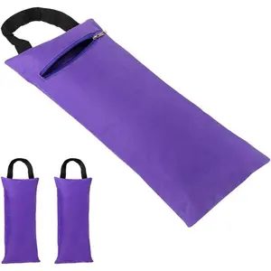 2 Pack Yoga Sandbag Weighted Bag for Fitness Yoga Bolster, Unfilled Sandbag 16 x 7 Inch