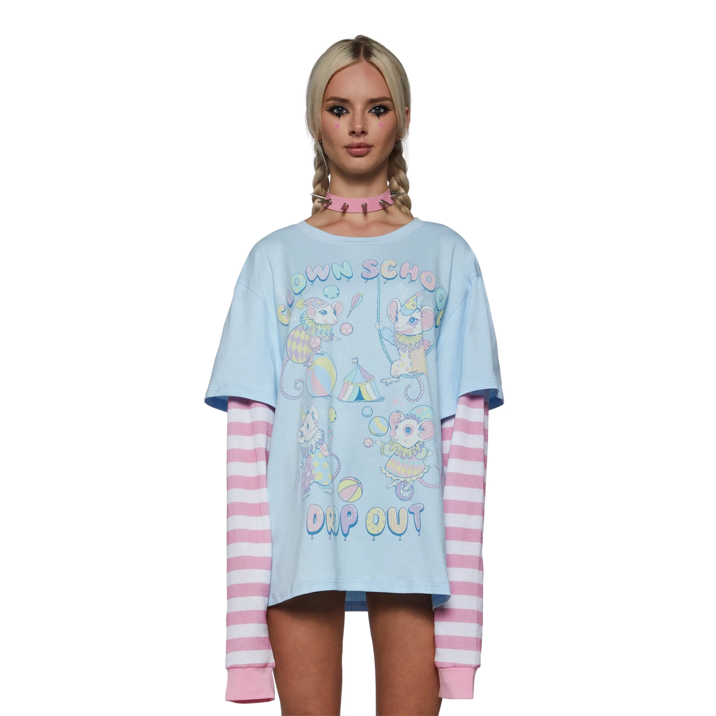 Clown School Layered Long Sleeve Tee