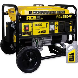 ACEUP ENERGY AG4350-W Portable Generator 4350W Gas Powered with Wheel Kit & Oil EPA & CARB Compliant 3600 Running Watts 7HP 208cc Engine