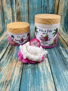 Dreamy Dragonfruit Sugar Scrub - Tropical Exfoliating Sugar Scrub | Hydrating | Brightening | Glow-Boosting Skincare