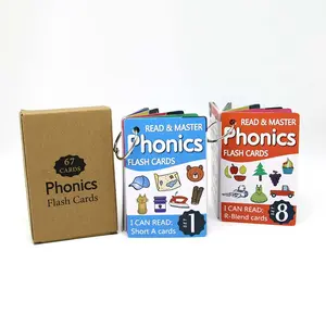 Phonics English Learning Card, 1 Set Waterproof Natural Spelling Phonics English Learning Card, Learning Toy, English Vocabulary Learning Cards