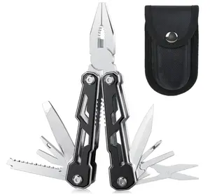 14-in-1 Professional Multitool for Men – Heavy-Duty Stainless Steel EDC Pliers with Safety Lock, Knife, Screwdrivers & More | Compact Toolbox Must-Have, Survival Tools Gadgets for Camping, Hunting & Hiking