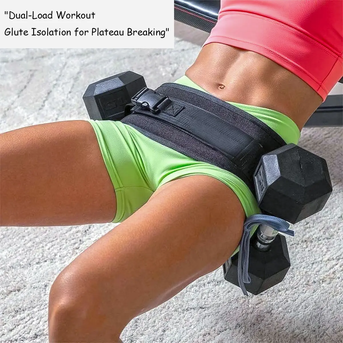 Fitness Belt, Weighted Sports Belt for Dumbbells-Kettlebells-Plates with Double Hook, Fully Adjustable Loop, 400 LBS Capacity, Glutes Workout Equipment for Home-Gym Use (All Body Shapes)