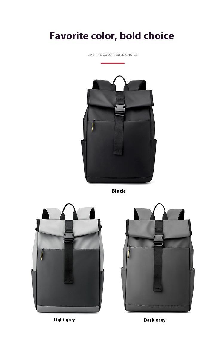 Casual Fashion Backpack For Men Women New Laptop Backpack Oxford Cloth Waterproof Short Distance Travel Backpack Men Black