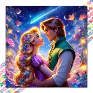 1 DIY diamond painting kit, 5D diamond art set, DIY decoration, starry sky, flowers, lantern diamond painting kit with full round diamonds, mosaic, diamond art, DIY art home decor, suitable for Christmas.