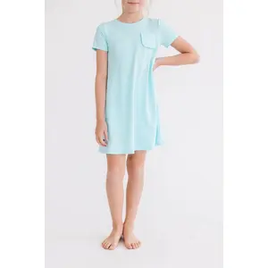 Aqua T-Shirt Dress