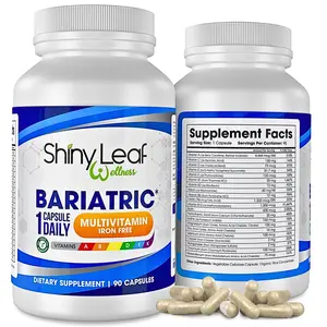 Bariatric Multivitamin Iron-Free (Once-a-day Vegetarian Capsule) Shiny Leaf