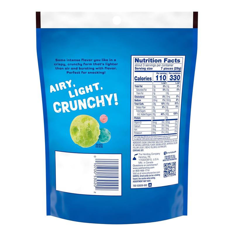 Jolly Style Freeze-Dried Fruit Candy – Crunchy Original Flavors Snack Bag, 3.1 oz | Lightweight Puffy Candy Treat, Sour & Sweet Fruity Goodie Bag Filler