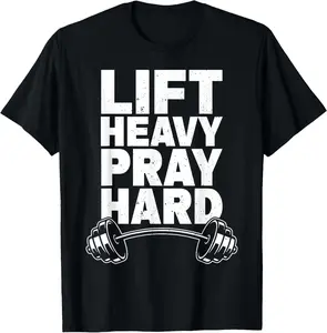 Christian Soft Cotton Short-Sleeve Gym T-Shirt, Classic Garment with Prints & Graphics for Summer Casual Heavy Lifting