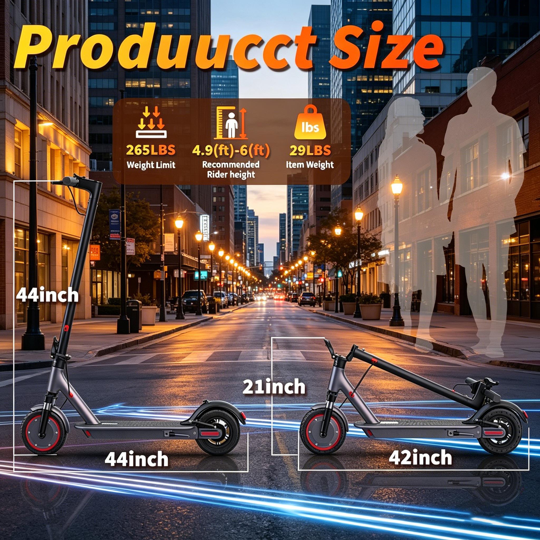 A2026 Upgraded Folding Electric Scooter for Adults & Kids | 8.5"/10"/14" Tires | 16-22 Mph Top Speed | 12-50 Miles Long Range | Dual Braking & Suspension | App Control | With Seat & Storage Bag