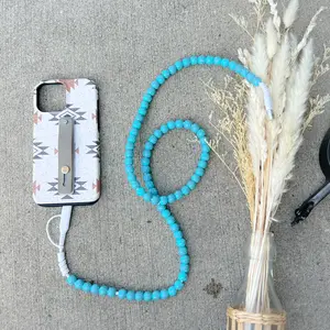 Western Turquoise Beaded Western Charging Cord