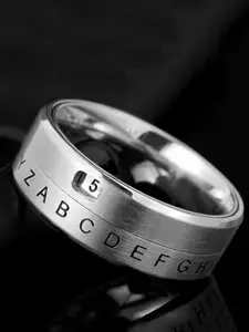 Project Mc2 Secret Decoder Ring Series, Letter Number Rotating Encoder Design, Creative Unisex Ring for Men and Women