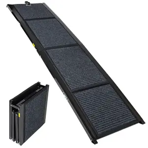 Folding Dog Ramp for Cars, 63" Long & 17.3" Wide Portable Dog Ramps for Large Dogs with Non-Slip Rug Surface Dog Car Ramp for SUV Car & Truck, Supports up to 250 lbs, Carrier,summervibes
