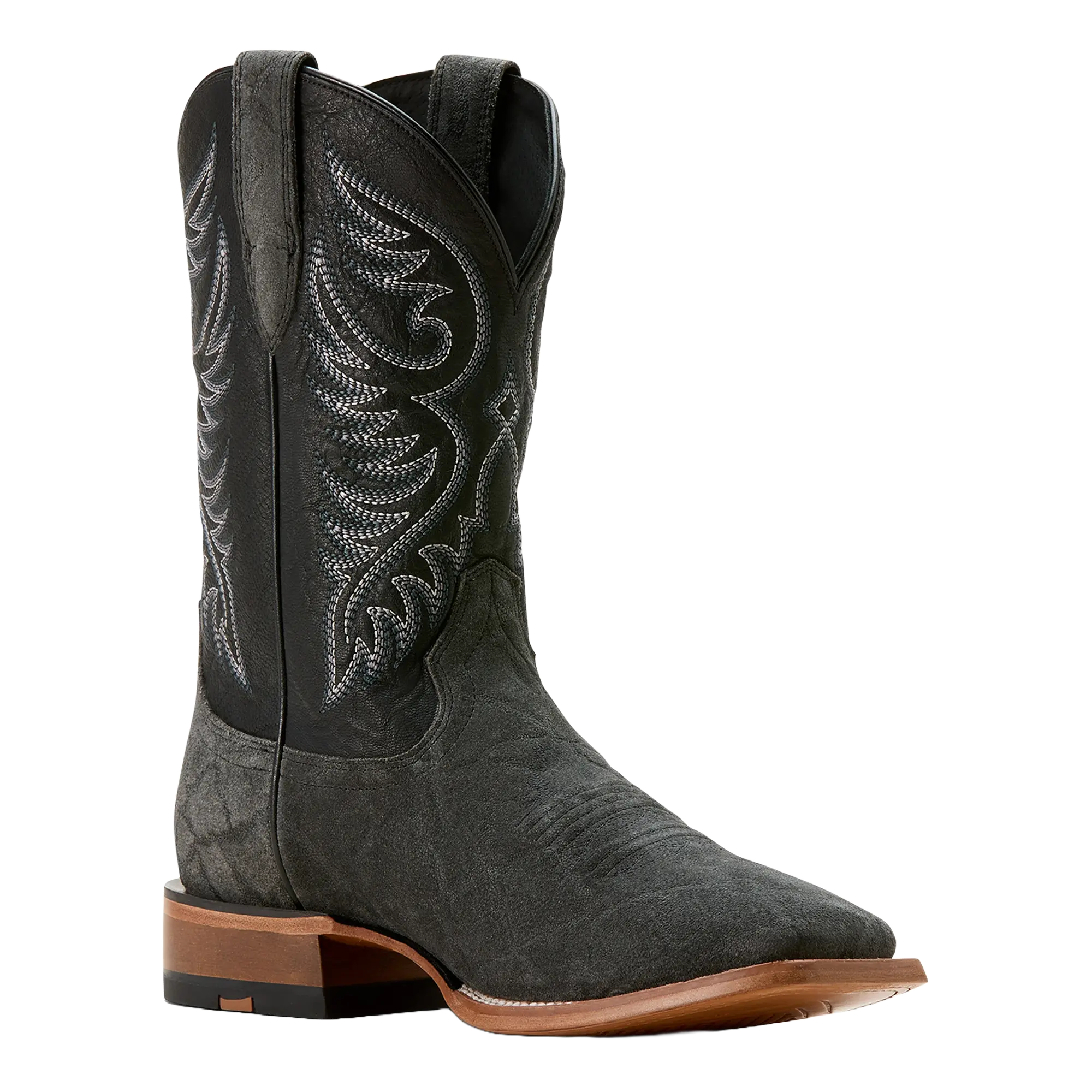 Ariat Men's Wiley Black Elephant Roughout Print Cowboy Boot 10053632 Ariat Men's Wiley Black Elephant Roughout Print Cowboy Boot 10053632