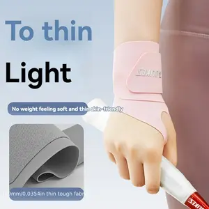 1pc Adjustable Wrist Brace Support - Lightweight Wrist Wrap with Hook-and-Loop Closure, Breathable & Durable for Sports, Ergonomic Design - Hand Washable (Black/ Pink/ Grey), Wrist Support Brace