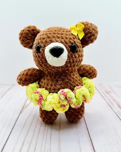 Handmade Crochet Bear in Tutu