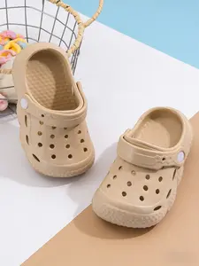 Simple Hole Shoes Slippers, Fashion Baby Summer Anti-Slip Lightweight Soft Eva, Unisex Indoor Outdoor Sandals Garden Shoes