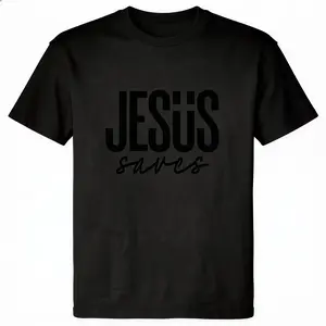 Men's JESUS saves Graphic Hoodie - Cotton Blend Black Long Sleeve Pullover Regular Fit |   Soft & Breathable Fabric, Durable Print, Everyday Comfort, Machine Washable, minimalist graphic casual wear