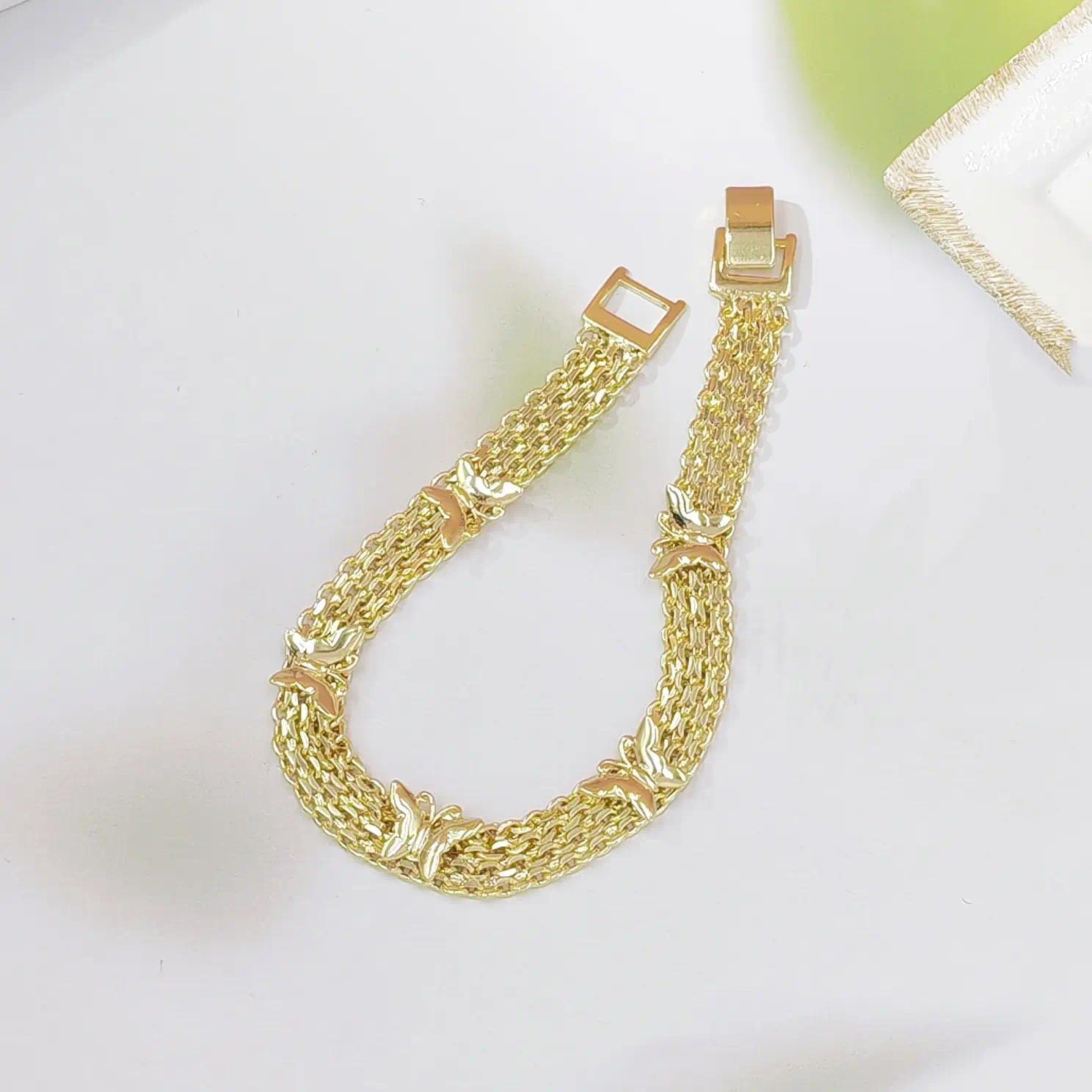 Vintage Hollow Butterfly Bracelet Women Metal Chain Elegant Trendy Jewelry