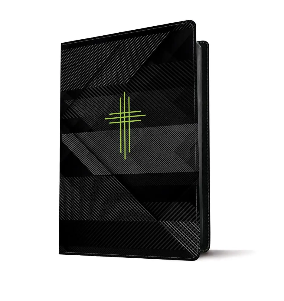 NLT Boys Life Application Study Bible, TuTone (LeatherLike, Neon/Black)